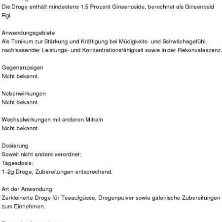 Ginseng-Wurzel