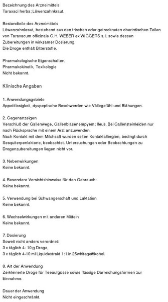 Löwenzahn Tee