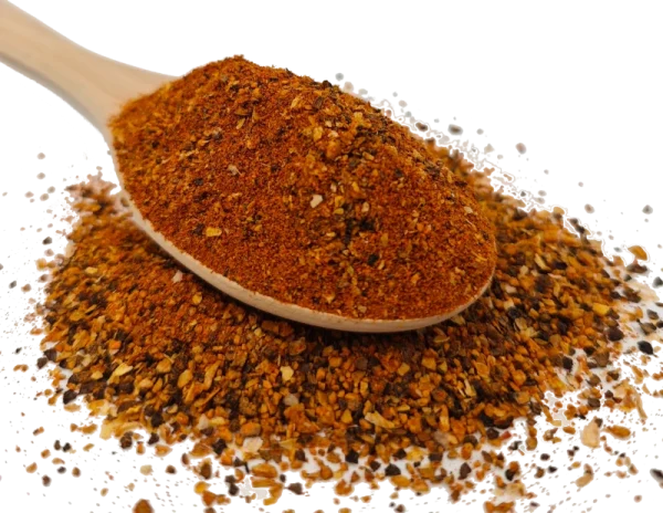 Pariser Pfeffer Gewürzmischung auf einem Löffel