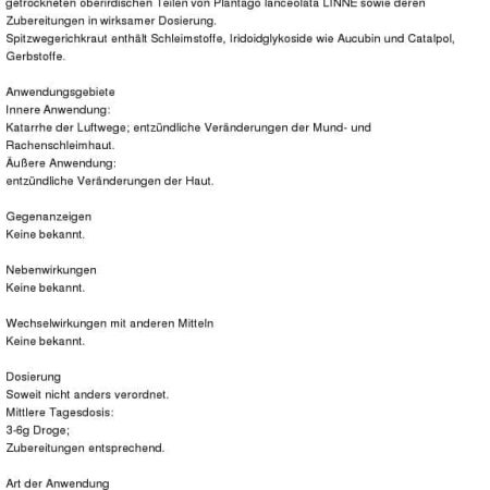 Spitzwegerich Tee