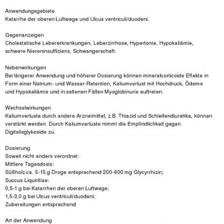 Süßholz-Wurzel und Lakritz