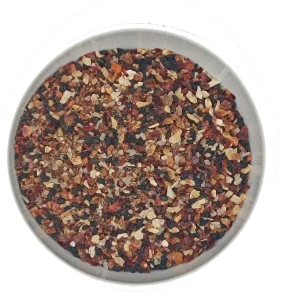 Bunte Gewürzmischung Topping Gewürz pikant in Schale